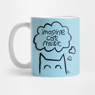 Imagine Cat Music Logo Mug